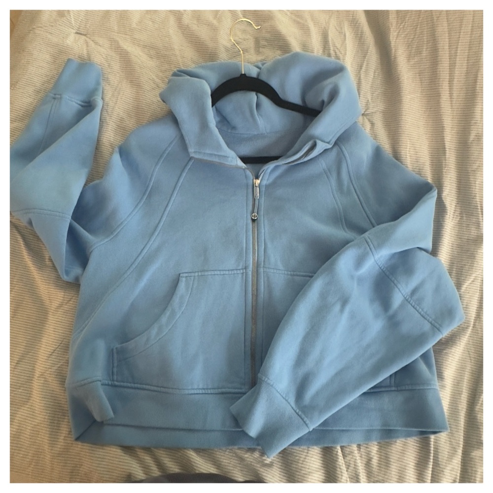 Lululemon Aero Blue Full Zip Scuba Jacket - Picture 3 of 7
